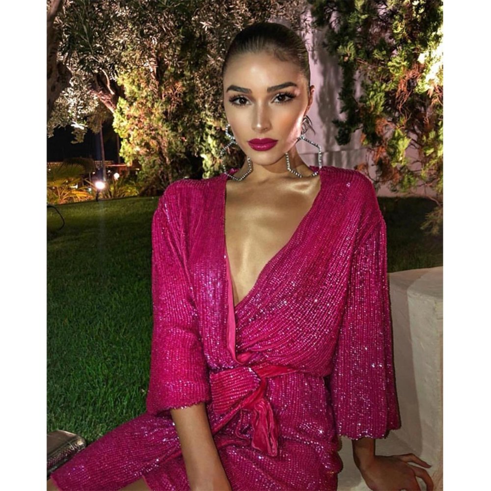 retrofete for FWRD Gabrielle Robe Dress Pink L